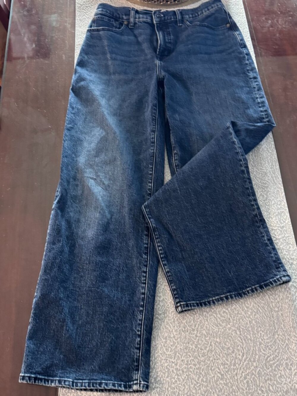 Madewell High Rise Wide Leg Perfect Vintage Jeans Dark Wash Size 29 🛍️